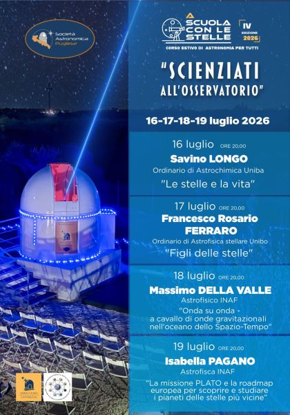 Scienziati all'Osservatorio 2026
